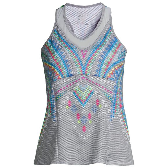 (NWT) Lucky In Love Desert Vibes Printed Tank/ Athletic Top XL - Picture 6 of 7